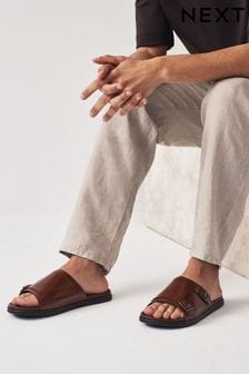 بني - حذاء نسائي جلد بإبزيم (187090) | 206 ر.س