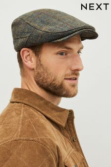 Green Check Flat Cap (187359) | AED60