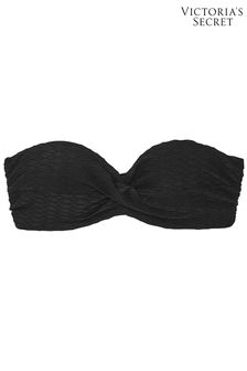 Victoria's Secret Black Fishnet Strapless Swim Bikini Top (187659) | €44