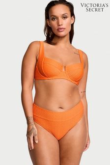 Sunset Orange Fishnet - Victoria's Secret Swim Bikini Top (187670) | kr710