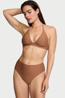 Victoria's Secret Caramel Brown Fishnet Halter Swim Bikini Top (187743) | €62