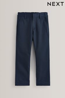 Navy Regular Waist School Formal Straight Trousers (3-17yrs) (187766) | KRW19,200 - KRW34,200