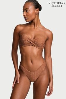 Victoria's Secret Caramel Brown Fishnet Strapless Swim Bikini Top (187993) | kr506