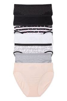 Victoria's Secret Black/White/Grey/Pink Brief Multipack Knickers (188180) | €48