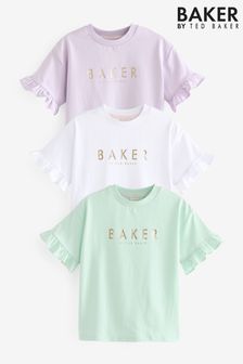 Пурпурно-белый - Набор из 3 футболок Baker By Ted Baker (188445) | €41 - €48