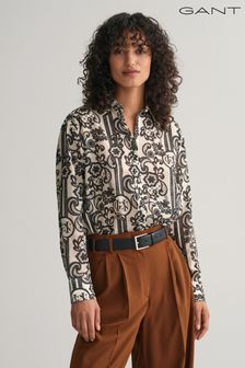 GANT Relaxed Fit Lace Print Cotton Silk Shirt (188467) | €84
