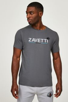 Серая футболка с принтом леватори Zavetti Canada (189224) | €19