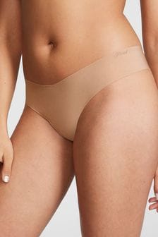 Victoria's Secret PINK Praline Nude Thong No Show Knickers (189431) | €11
