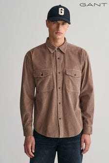 GANT Relaxed Fit Cord Brown Shirt (189458) | €66