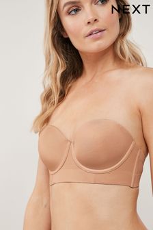 Light Pad Smoothing Longline Low Back Strapless Bra (189525) | AED80