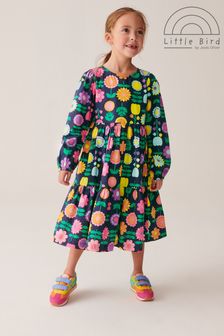 Little Bird by Jools Oliver Navy Long Sleeve Floral Dress (189736) | €35 - €43