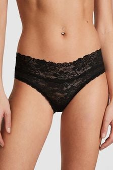 Victoria's Secret PINK Pure Black Hipster Lace Knickers (189861) | €14