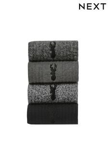 灰色 - 4件包 - 加厚襪子 (190201) | NT$570