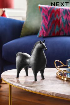 Black Abstract Horse Ornament (190230) | 24 €