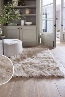 Cream Arctic Cosy Faux Fur Rug (190384) | TRY 845 - TRY 4.649