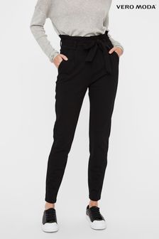 VERO MODA High Waisted Paperbag Trousers