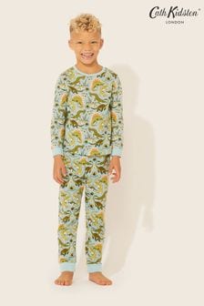 Cath Kidston Blue Crocodile Swamp Long Sleeve Jersey Pyjamas (191352) | 32 € - 38 €