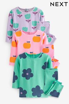 花彩色系 - 6件式嬰兒T恤和內搭褲套裝 (191807) | NT$1,240 - NT$1,330