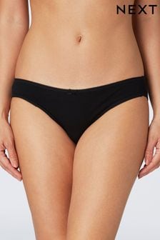Black - Cotton Knickers 5 Pack (191818) | BGN22