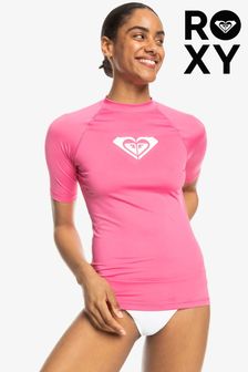 Розовый - футболка с короткими рукавами Roxy Whole Hearted (192388) | €36