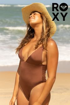 Roxy Sliky Island Brown Swimsuit (192558) | $154