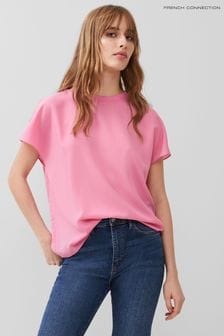 French Connection Crepe Light Crew Neck Top (192866) | 223 SAR
