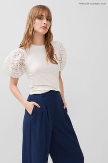 French Connection Rosana Anges Broiderie T-Shirt (193064) | €68