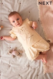 Cream Bear Baby Top and Shorts 2 Piece Set (193134) | NT$490 - NT$580