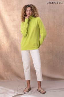 Celtic & Co. Green Geelong Slouch Roll Neck Jumper (193168) | SGD 250