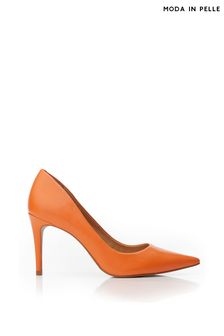 Women s Shoes Moda In Pelle Orange High Footwear Next Ireland