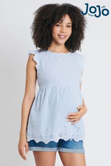 Блузка для беременных в полоску с вышивкой ришелье Jojo Maman Bébé (193765) | €59