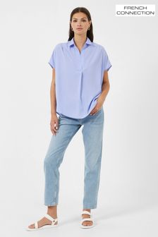 French Connection Crepe Light Sleeveless Popover Shirt (194029) | KRW74,700