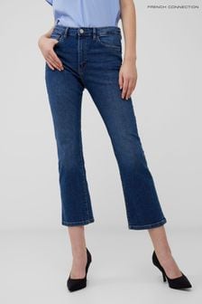French Connection Stretch Denim BT Cut Ankle Trousers