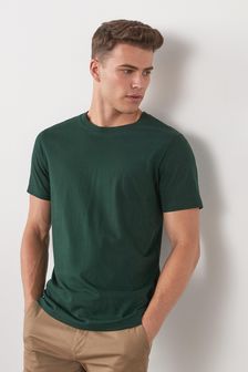 Bottle Green Crew Regular Fit T-Shirt (194609) | ₪ 24