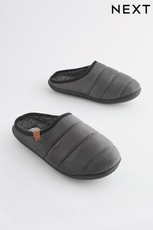 Šedá - Vatované pantofle (194722) | 660 Kč