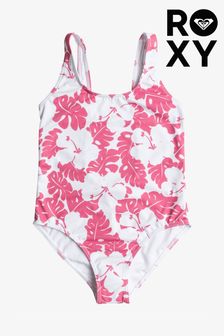Roxy Pink Palm Print Swimsuit