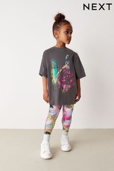 Oversized T-Shirt And Leggings Set (3-16yrs)