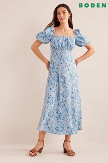 Boden Blue Ruched Bodice Midi Dress (194800) | 99 €