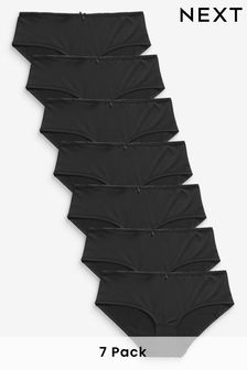 أسود - حزمة من 7 ملابس داخلية ألياف دقيقة (194976) | 93 ر.س