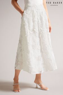Ted Baker Louelaa White Midi Skirt With Pleats (195318) | 370 €