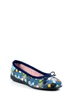 Синий - Lunar Ladies Ballerina Slippers (195491) | €33