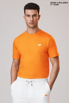 Papaya - Mclaren F1 Rundhals-T-Shirt aus merzerisierter Baumwolle (195539) | 104 €