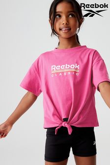 Reebok Tie-Front Boxy Printed T-Shirt (195737) | €9