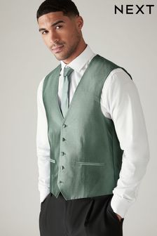 Sage Green Textured Waistcoat (195997) | €73