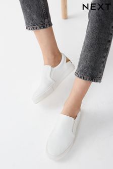 White&Gold Regular/Wide Fit Forever Comfort® Slip-On Trainers (196492) | €18