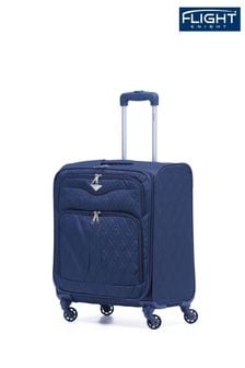 Navy - Flight Knight 56x45x25cm Easyjet Overhead Soft Case Cabin Carry On Suitcase Hand Black Luggage (196881) | kr1 010