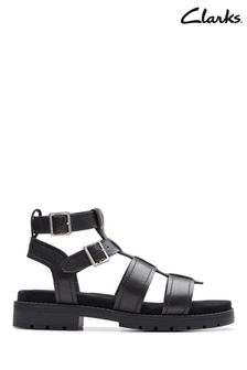 Clarks Black Leather Orinoco Cove Sandals (196908) | kr1 370