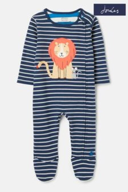 Joules Albastru body din bumbac cu fermoar și model artistic (196960) | 167 LEI