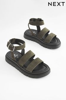 Forever Comfort® Chunky Sandals With Ankle Strap