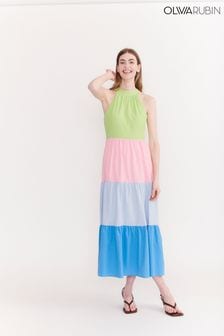Olivia Rubin Reeva Colourblock Sleeveless Maxi Tiered Dress (197817) | €193
